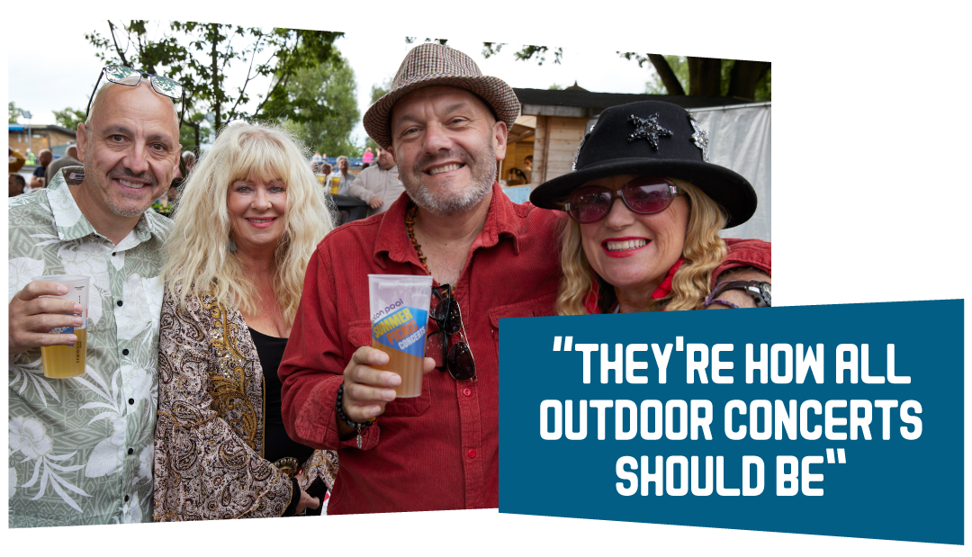 “They're how all outdoor concerts should be”