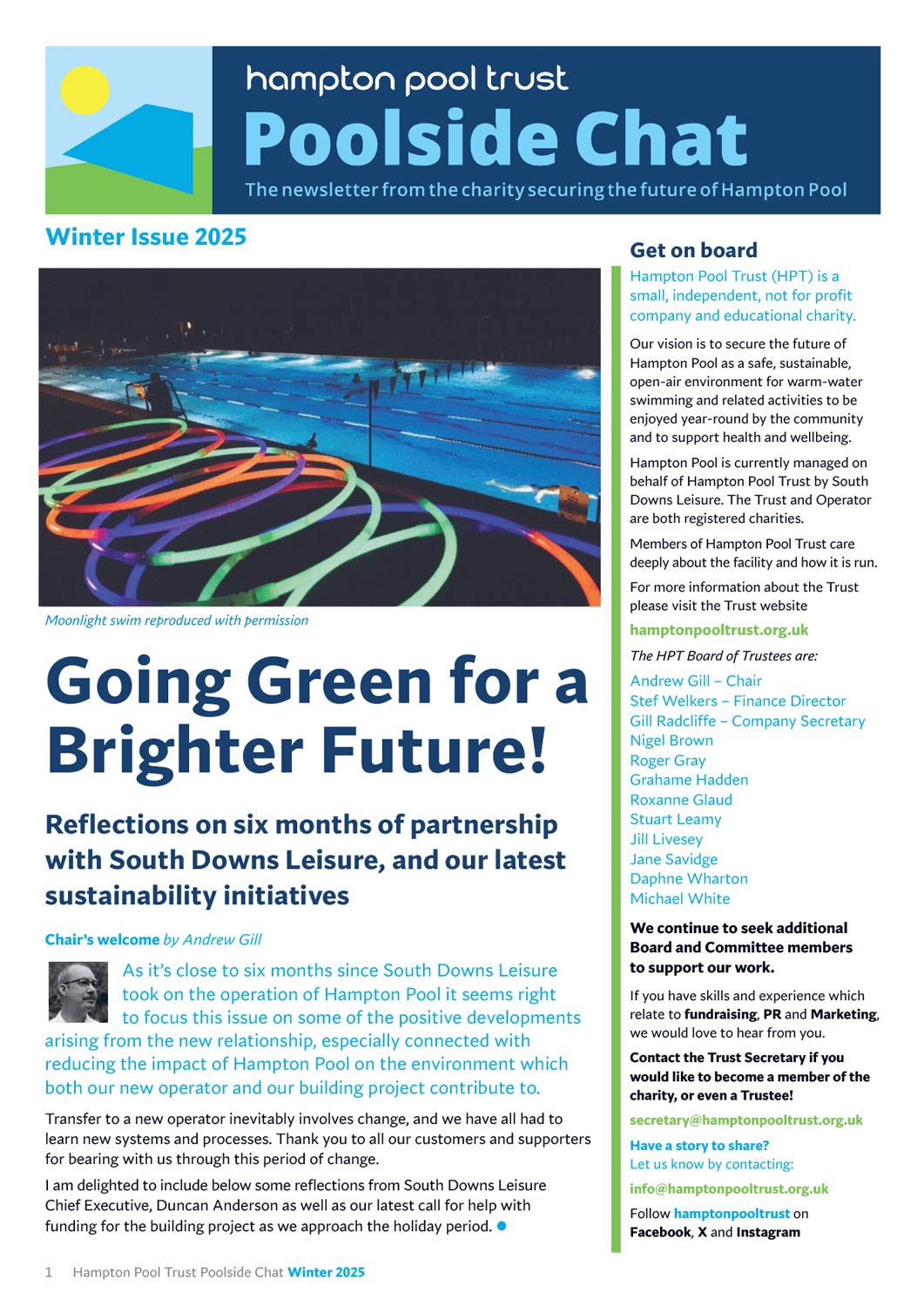 Poolside Chat Newsletter Winter 2025